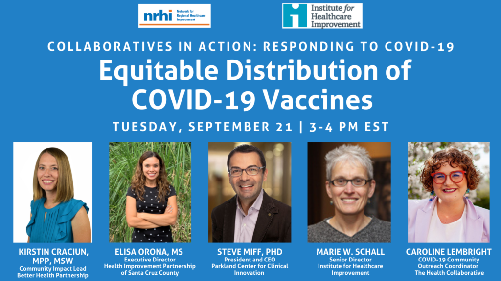 Webinar 3: Equitable Distribution of COVID-19 Vaccines