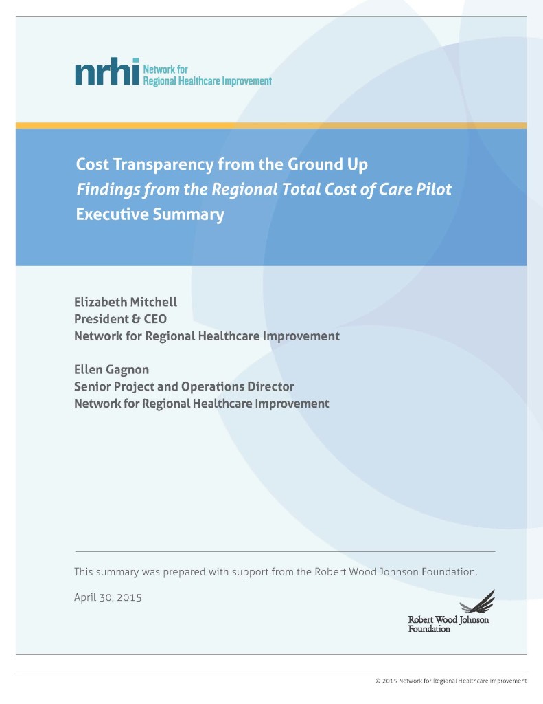 NRHI TCoC Pilot Summary